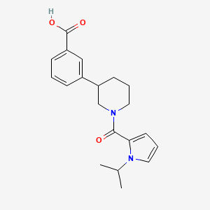 3-{1-[(1-isopropyl-1H-pyrrol-2-yl)carbonyl]piperidin-3-yl}benzoic acid