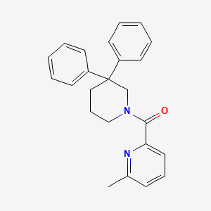 molecular formula C24H24N2O B5513319 2-[(3,3-二苯基哌啶-1-基)羰基]-6-甲基吡啶 