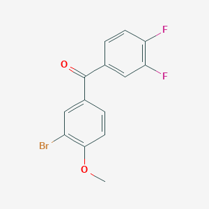 molecular formula C14H9BrF2O2 B5513346 (3-bromo-4-methoxyphenyl)(3,4-difluorophenyl)methanone 