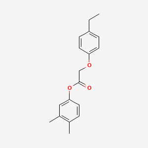 molecular formula C18H20O3 B5513348 3,4-dimethylphenyl (4-ethylphenoxy)acetate 