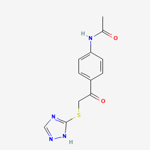 N-{4-[2-(4H-1,2,4-triazol-3-ylthio)acetyl]phenyl}acetamide