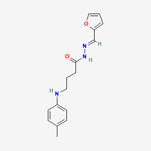 N'-(2-furylmethylene)-4-[(4-methylphenyl)amino]butanohydrazide