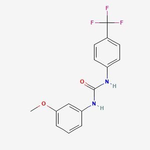 molecular formula C15H13F3N2O2 B5513517 N-(3-甲氧基苯基)-N'-[4-(三氟甲基)苯基]脲 