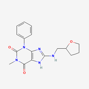 1-methyl-3-phenyl-8-[(tetrahydro-2-furanylmethyl)amino]-3,7-dihydro-1H-purine-2,6-dione