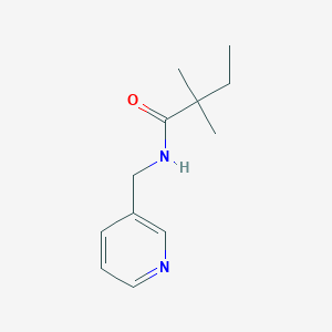 molecular formula C12H18N2O B5513553 2,2-dimethyl-N-(3-pyridinylmethyl)butanamide CAS No. 6181-71-1