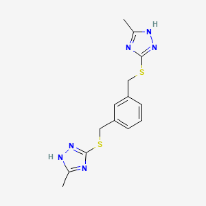 5,5'-[1,3-phenylenebis(methylenethio)]bis(3-methyl-1H-1,2,4-triazole)