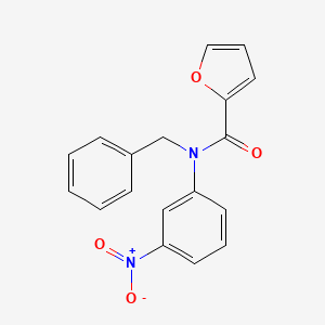 molecular formula C18H14N2O4 B5513619 N-benzyl-N-(3-nitrophenyl)-2-furamide 