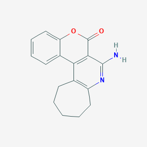 7-amino-10,11,12,13-tetrahydrochromeno[4,3-d]cyclohepta[b]pyridin-6(9H)-one