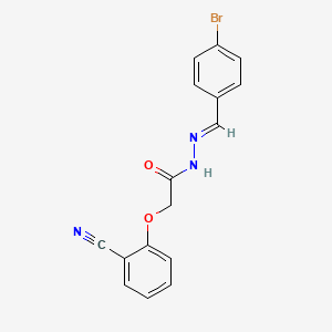 N'-(4-bromobenzylidene)-2-(2-cyanophenoxy)acetohydrazide