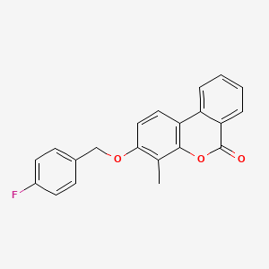 3-[(4-fluorobenzyl)oxy]-4-methyl-6H-benzo[c]chromen-6-one