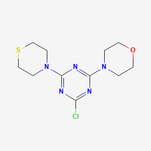 2-chloro-4-(4-morpholinyl)-6-(4-thiomorpholinyl)-1,3,5-triazine