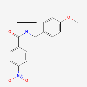 molecular formula C19H22N2O4 B5513752 N-(tert-butyl)-N-(4-methoxybenzyl)-4-nitrobenzamide 