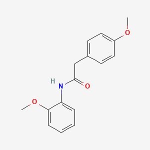 molecular formula C16H17NO3 B5513791 N-(2-甲氧基苯基)-2-(4-甲氧基苯基)乙酰胺 