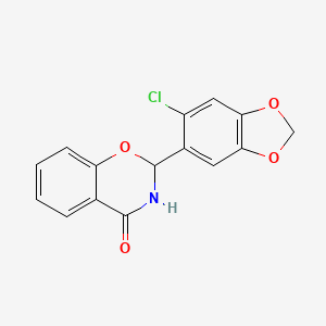 2-(6-chloro-1,3-benzodioxol-5-yl)-2,3-dihydro-4H-1,3-benzoxazin-4-one