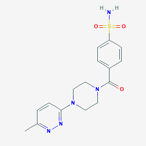 4-{[4-(6-methyl-3-pyridazinyl)-1-piperazinyl]carbonyl}benzenesulfonamide
