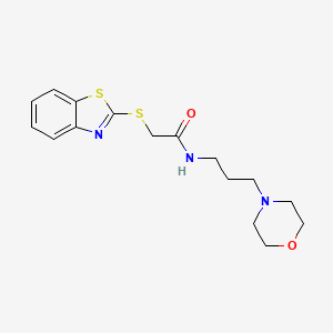 2-(1,3-benzothiazol-2-ylthio)-N-[3-(4-morpholinyl)propyl]acetamide
