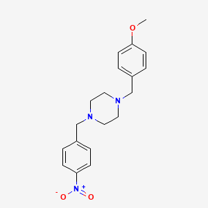 molecular formula C19H23N3O3 B5513843 1-(4-methoxybenzyl)-4-(4-nitrobenzyl)piperazine 