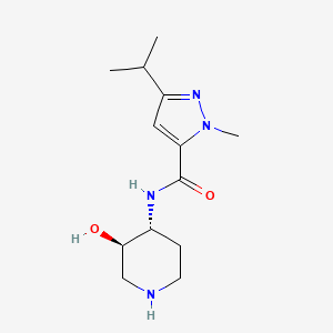 N-[rel-(3R,4R)-3-hydroxy-4-piperidinyl]-3-isopropyl-1-methyl-1H-pyrazole-5-carboxamide hydrochloride