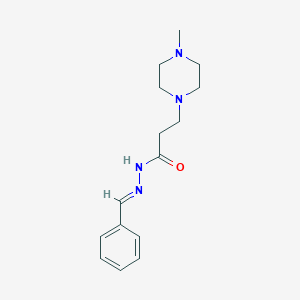 molecular formula C15H22N4O B5513908 N'-benzylidene-3-(4-methyl-1-piperazinyl)propanohydrazide 
