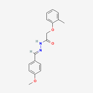 molecular formula C17H18N2O3 B5513909 N'-(4-methoxybenzylidene)-2-(2-methylphenoxy)acetohydrazide CAS No. 299952-29-7