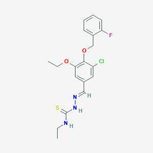 3-chloro-5-ethoxy-4-[(2-fluorobenzyl)oxy]benzaldehyde N-ethylthiosemicarbazone