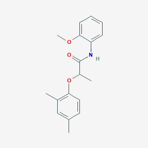 molecular formula C18H21NO3 B5514002 2-(2,4-dimethylphenoxy)-N-(2-methoxyphenyl)propanamide 