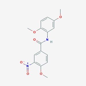 molecular formula C16H16N2O6 B5514009 N-(2,5-dimethoxyphenyl)-4-methoxy-3-nitrobenzamide 