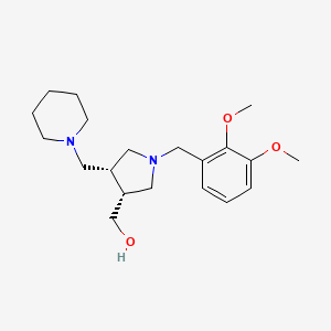 molecular formula C20H32N2O3 B5514096 [(3R*,4R*)-1-(2,3-dimethoxybenzyl)-4-(piperidin-1-ylmethyl)pyrrolidin-3-yl]methanol 