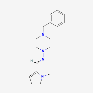 molecular formula C17H22N4 B5514102 4-benzyl-N-[(1-methyl-1H-pyrrol-2-yl)methylene]-1-piperazinamine CAS No. 304909-08-8