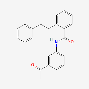 molecular formula C23H21NO2 B5514124 N-(3-乙酰基苯基)-2-(2-苯乙基)苯甲酰胺 