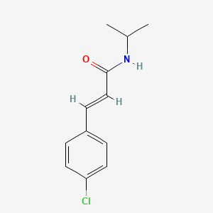 molecular formula C12H14ClNO B5514134 (2E)-3-(4-chlorophenyl)-N-isopropyl-2-propenamide 