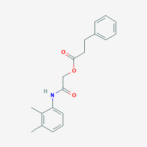2-[(2,3-dimethylphenyl)amino]-2-oxoethyl 3-phenylpropanoate