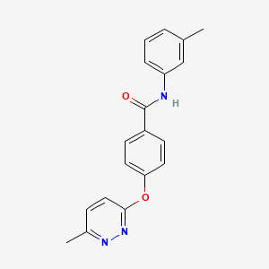 molecular formula C19H17N3O2 B5514232 N-(3-methylphenyl)-4-[(6-methyl-3-pyridazinyl)oxy]benzamide 