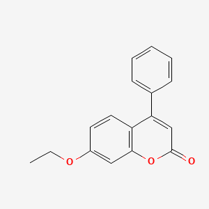 molecular formula C17H14O3 B5514251 7-乙氧基-4-苯基-2H-色烯-2-酮 