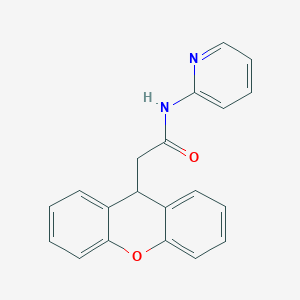 molecular formula C20H16N2O2 B5514273 N-2-pyridinyl-2-(9H-xanthen-9-yl)acetamide CAS No. 312522-39-7