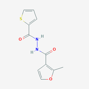 molecular formula C11H10N2O3S B5514335 2-methyl-N'-(2-thienylcarbonyl)-3-furohydrazide 