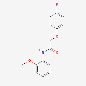 molecular formula C15H14FNO3 B5514383 2-(4-fluorophenoxy)-N-(2-methoxyphenyl)acetamide 