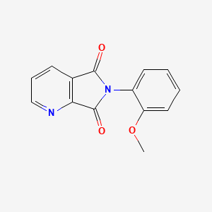molecular formula C14H10N2O3 B5514400 6-(2-甲氧基苯基)-5H-吡咯并[3,4-b]吡啶-5,7(6H)-二酮 