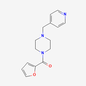 molecular formula C15H17N3O2 B5514426 1-(2-furoyl)-4-(4-pyridinylmethyl)piperazine 