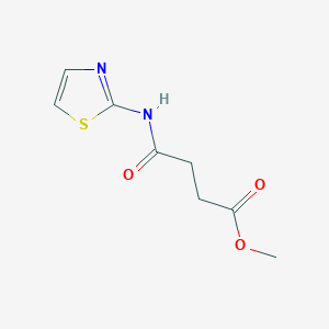 molecular formula C8H10N2O3S B5514616 4-氧代-4-(1,3-噻唑-2-基氨基)丁酸甲酯 CAS No. 329205-47-2