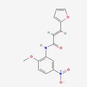 molecular formula C14H12N2O5 B5514651 3-(2-furyl)-N-(2-methoxy-5-nitrophenyl)acrylamide 