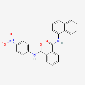 molecular formula C24H17N3O4 B5514696 N-1-萘基-N'-(4-硝基苯基)邻苯二甲酰胺 
