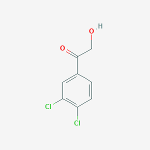 molecular formula C8H6Cl2O2 B055147 1-(3,4-Dichlorophenyl)-2-hydroxy-1-ethanone CAS No. 113337-38-5