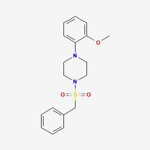 molecular formula C18H22N2O3S B5514727 1-(苯甲酰磺酰基)-4-(2-甲氧基苯基)哌嗪 