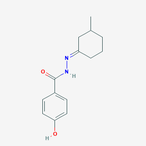 4-hydroxy-N'-(3-methylcyclohexylidene)benzohydrazide