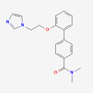 molecular formula C20H21N3O2 B5514763 2'-[2-(1H-咪唑-1-基)乙氧基]-N,N-二甲基联苯-4-甲酰胺 