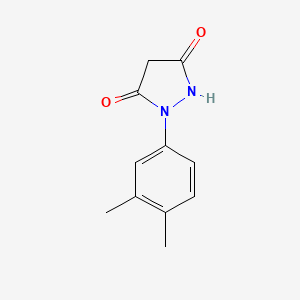 molecular formula C11H12N2O2 B5514833 1-(3,4-dimethylphenyl)-3,5-pyrazolidinedione 