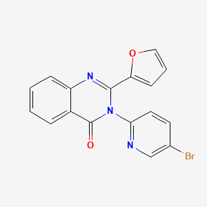 3-(5-bromo-2-pyridinyl)-2-(2-furyl)-4(3H)-quinazolinone