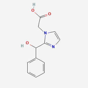 {2-[hydroxy(phenyl)methyl]-1H-imidazol-1-yl}acetic acid