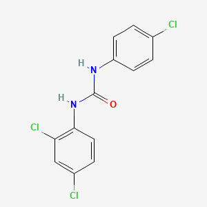 molecular formula C13H9Cl3N2O B5514928 N-(4-chlorophenyl)-N'-(2,4-dichlorophenyl)urea CAS No. 82200-77-9